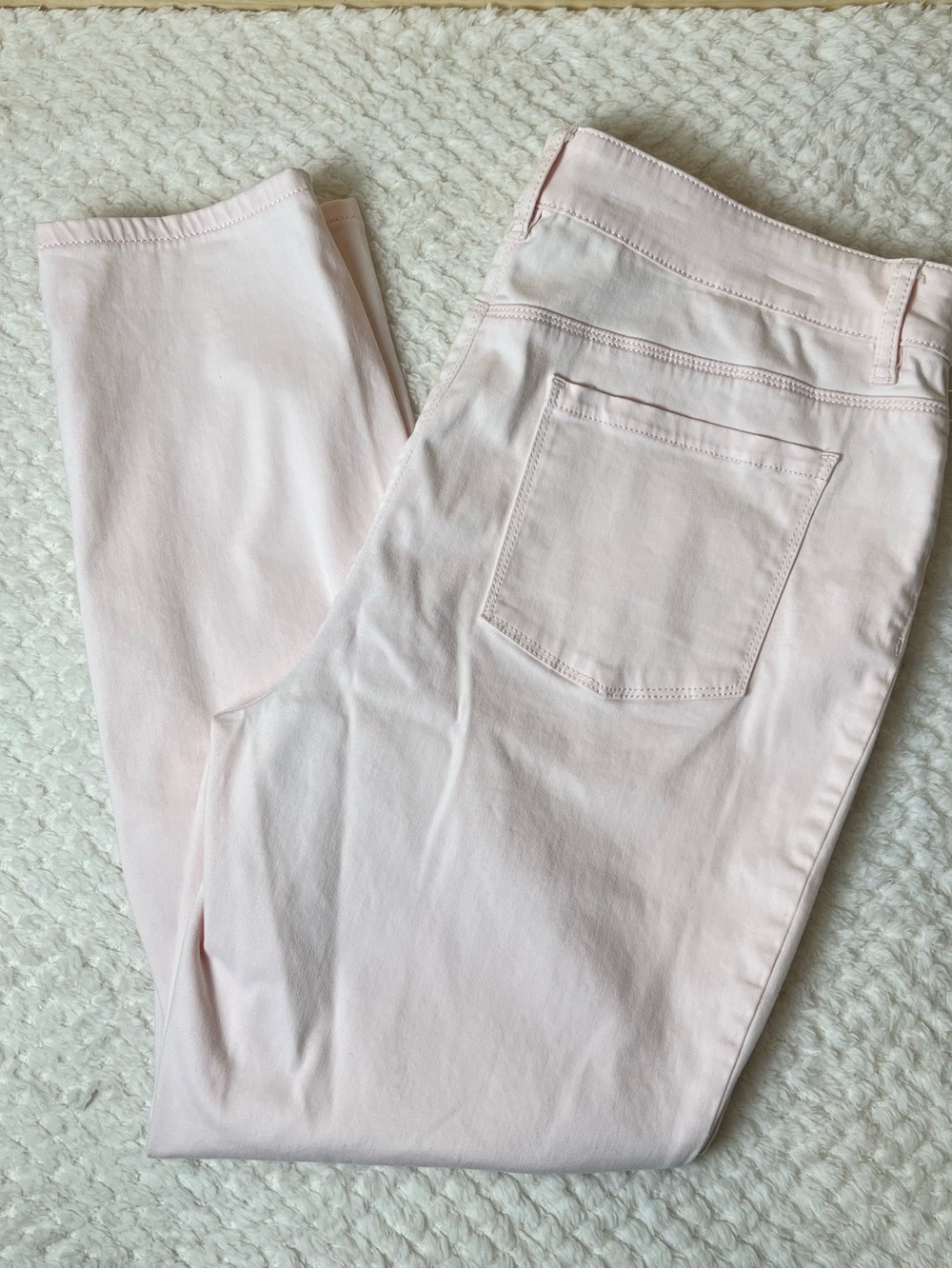 Chico's Pale Pink So Slimming Ankle Jeans Casual Chic Cottagecore